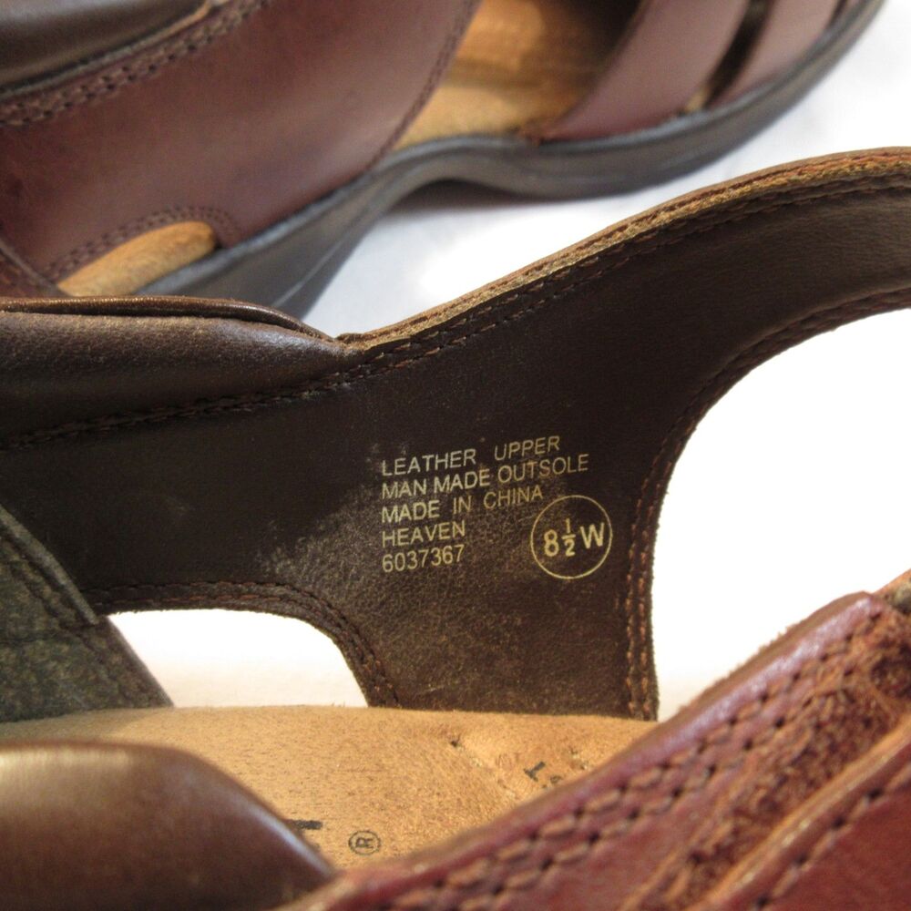 Women's Comfort First EARTH SHOE Gelron 2000 Leather Velcro Strap US Size 9.5 W - Picture 8 of 8
